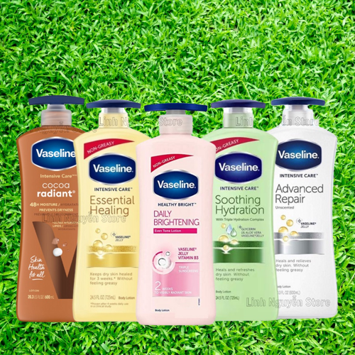 Sữa dưỡng thể dưỡng ẩm Vaseline Mỹ 725ml