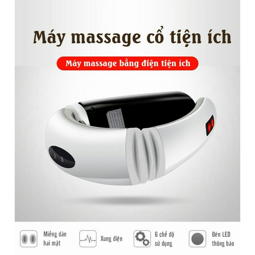[HCM]Máy Massage Cổ 3D Cảm Ứng Xung Điện Từ KL-5830