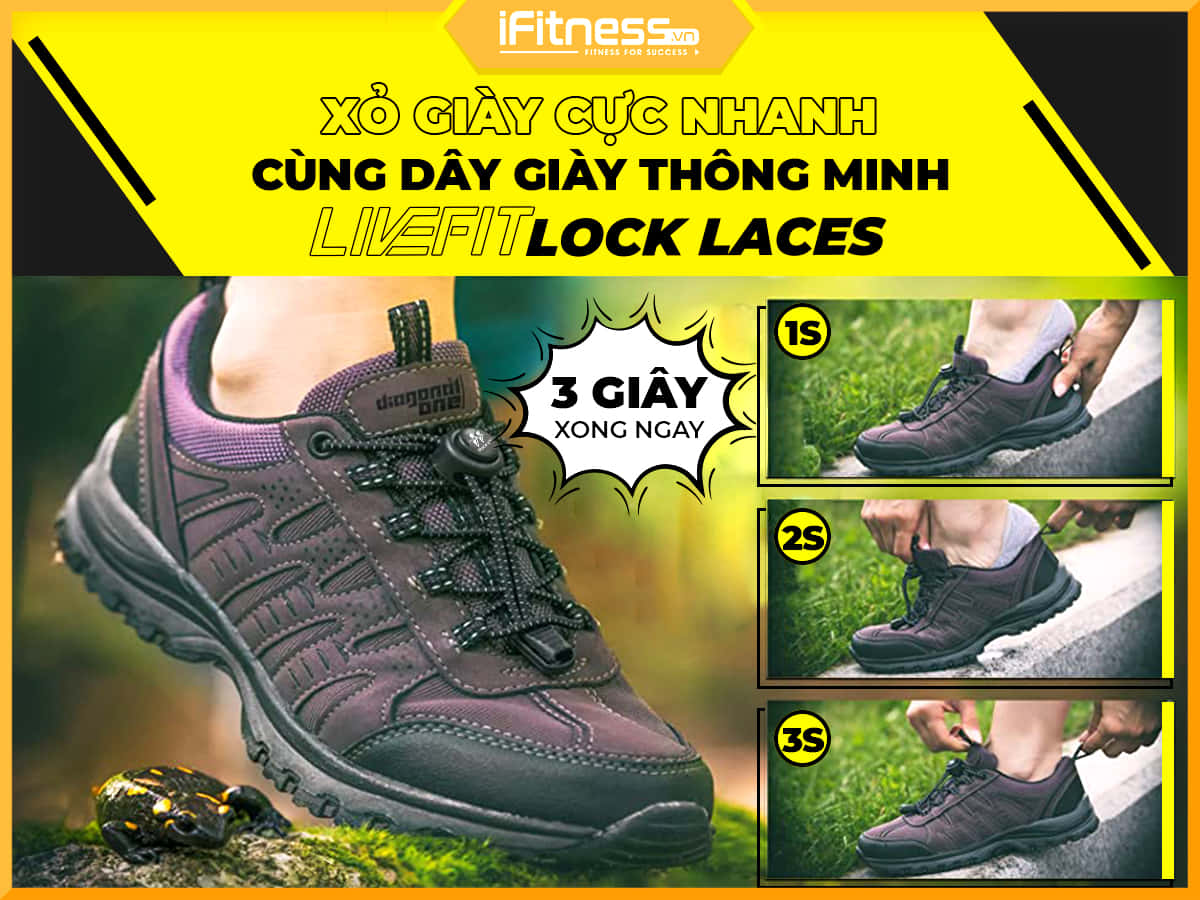 Dây giày thông minh LiveFit Lock Laces
