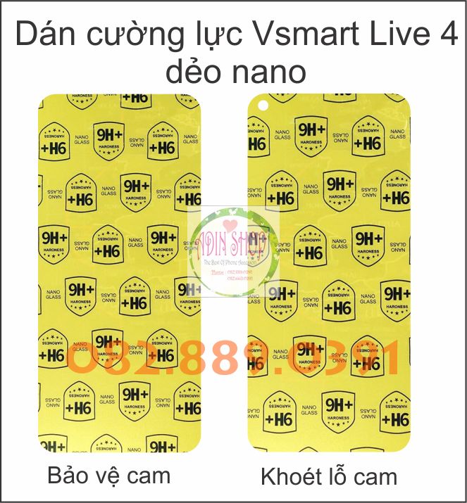 Dán cường lực dẻo nano Vsmart Live 4 siêu dẻo siêu bền