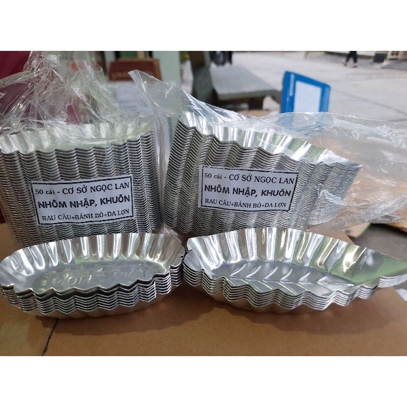 [HCM]Combo 20 khuôn nhôm nhập chiếc hình chiếc lá