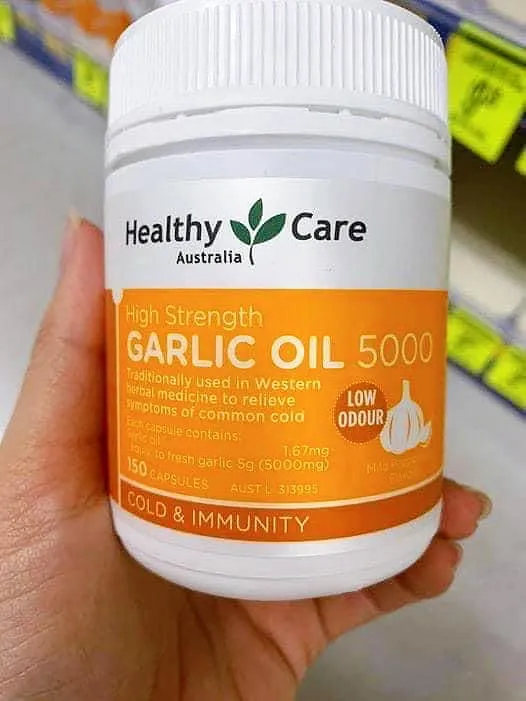 tinh dầu tỏi - Healthy Care High Strength Garlic Oil 5000mg 150 viên