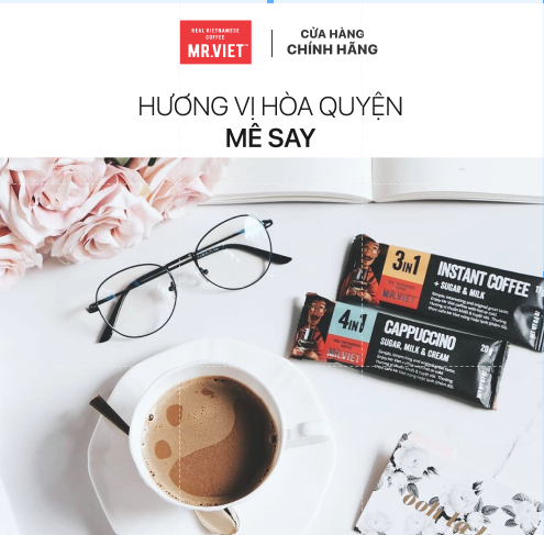 Cà Phê Hòa Tan 3in1  (3in1 Instant Coffee)- MR.VIET