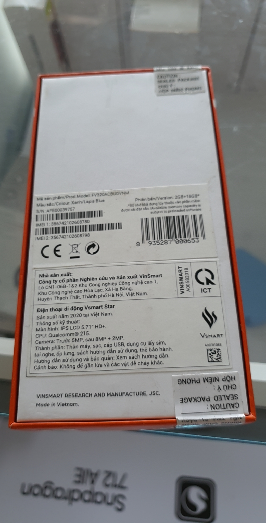 Điện Thoại Vsmart Star Xanh