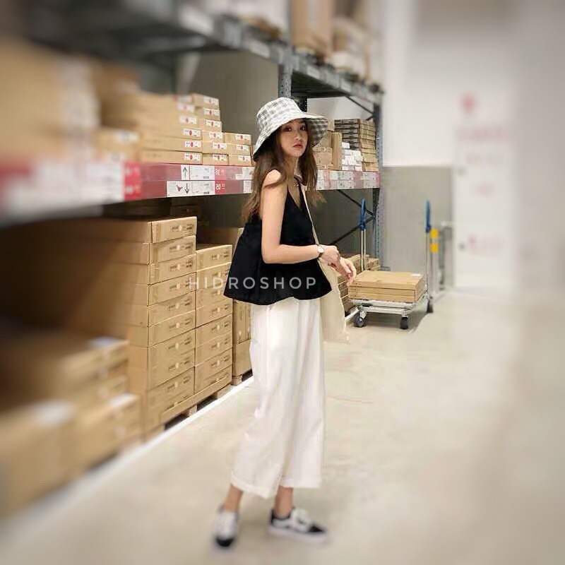 Set áo hai dây quần đũi sang chảnh
