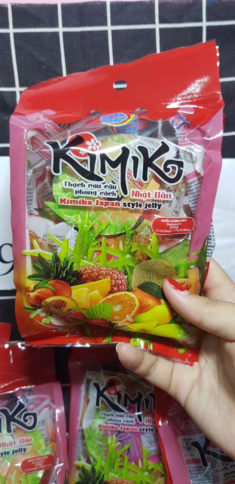 [HCM]Thạch rau câu Kimiko 216g