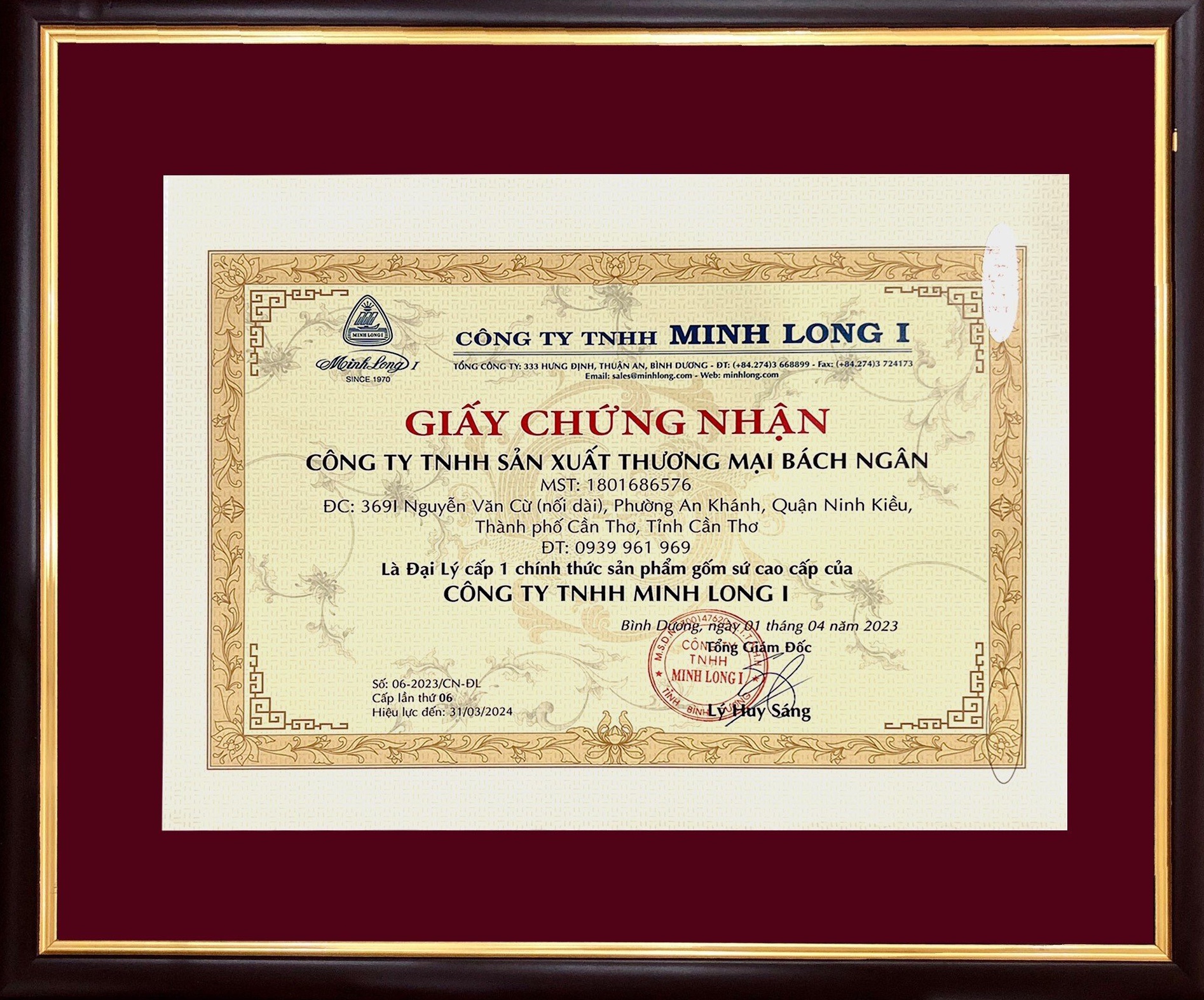 Dĩa tròn 15 cm Jasmine Trắng - Gốm sứ cao cấp Minh Long I
