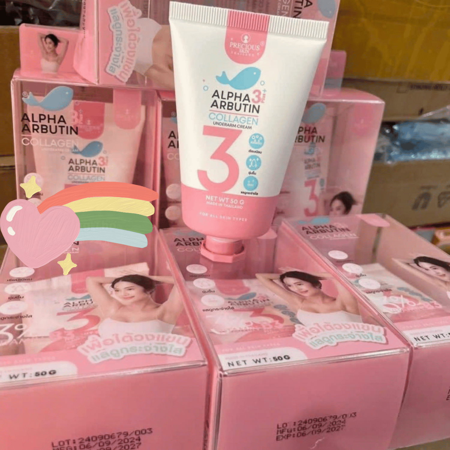 Kem giảm mờ thâm nách Alpha Arbutin 3+ Thái lan
