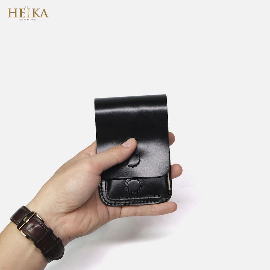 Ví sen 3/Bóp nam da bò handmade cao cấp HEIKA