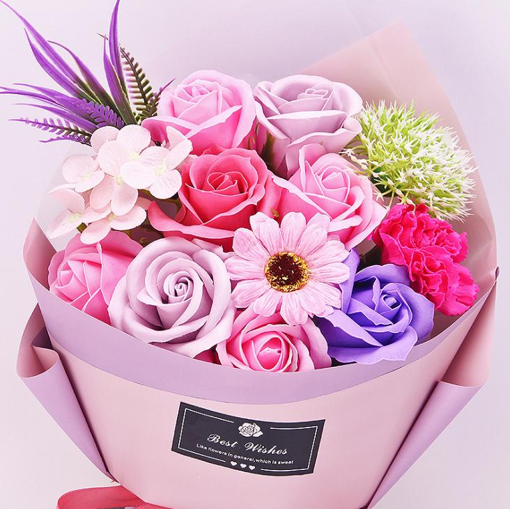 [HCM]Bó Hoa Hồng Sáp Flower Soap 2019 (đỏ)