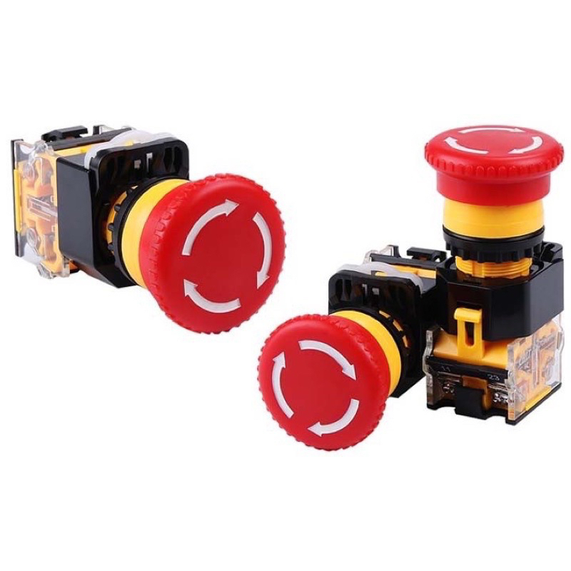 Nút nhấn dừng khẩn cấp LA38 phi 22mm - 220VAC