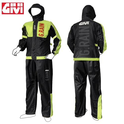 Bộ áo mưa givi g-rain 01 phản quang chính hãng