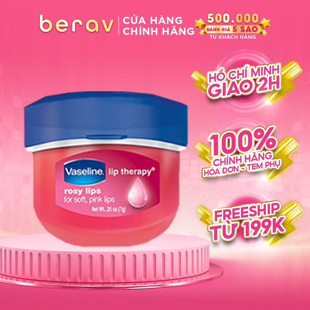 Sáp,Son Dưỡng Môi Vaseline Lip Therapy Rosy Lips 7g