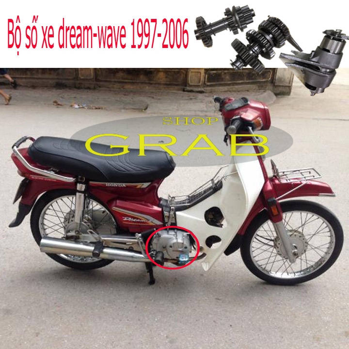 Bộ hộp số xe DREAM - WAVE đời 1997-2006