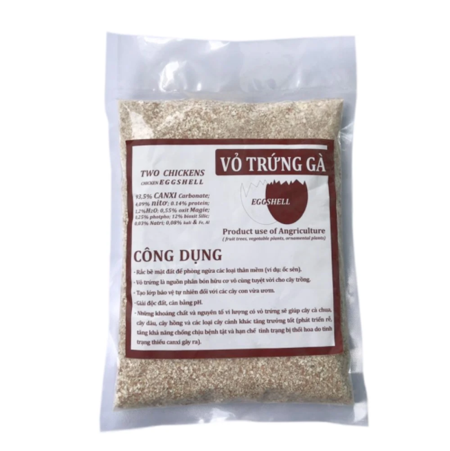 Vỏ trứng gà bổ sung canxi và khoáng chất cho cây - Gói 1Kg VTNN Nông Điền Trang