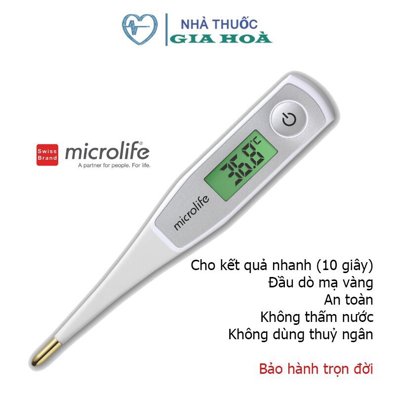 [HCM]Nhiệt Kế Điện Tử Microlife Mt550 Dạng Bút - Báo Sốt 10S
