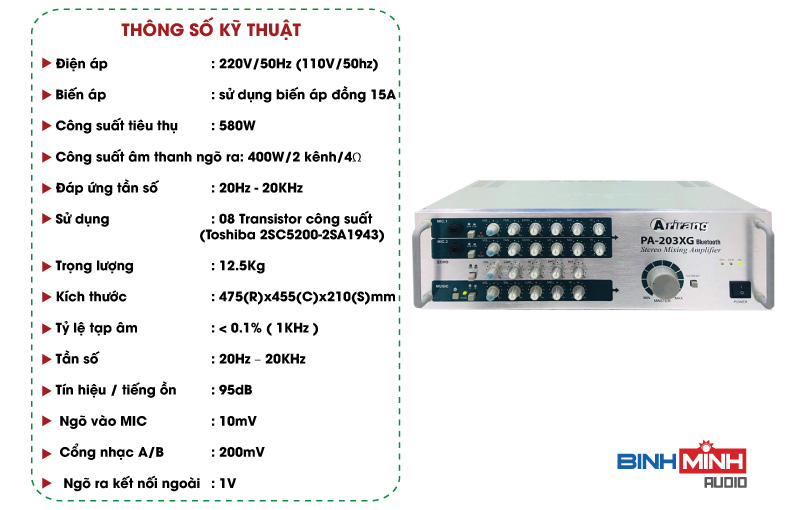 Amply Karaoke Arirang PA 203XG Bluetooth