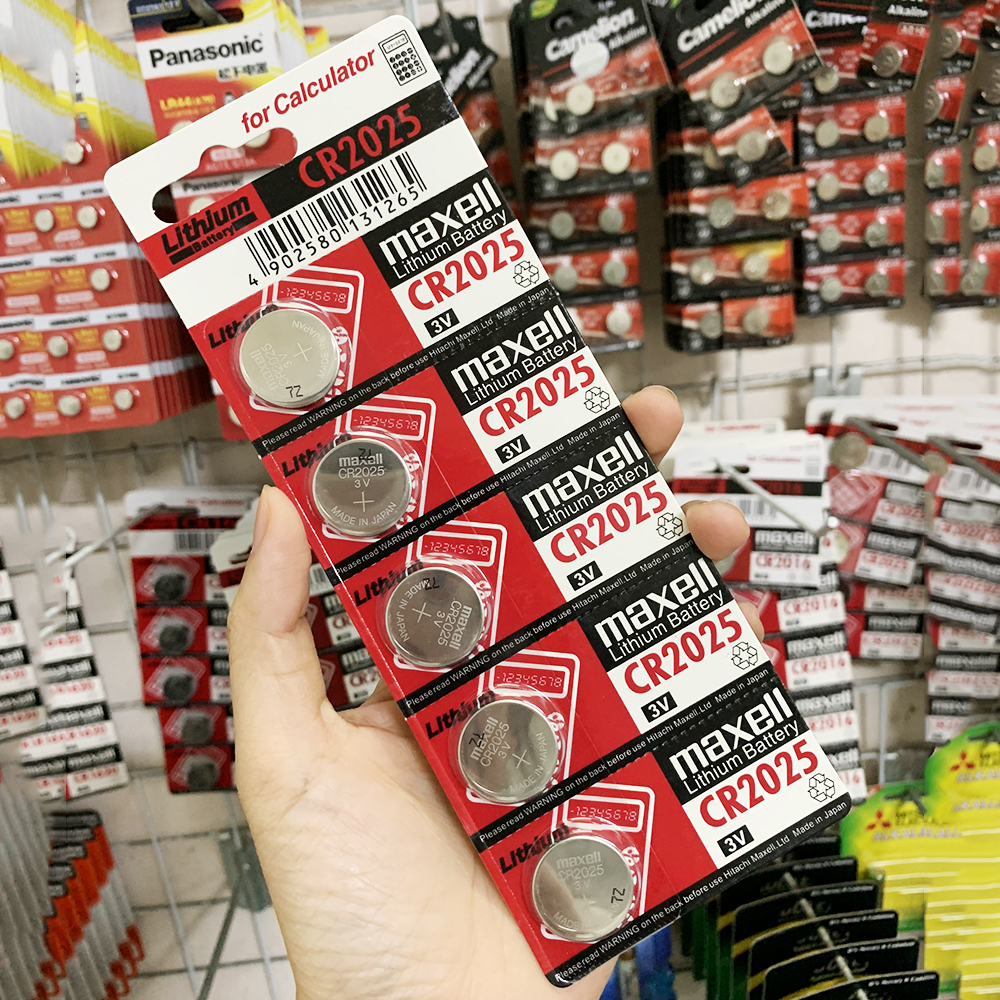 Combo 2 Pin CR2025  Maxell Lithium  3V