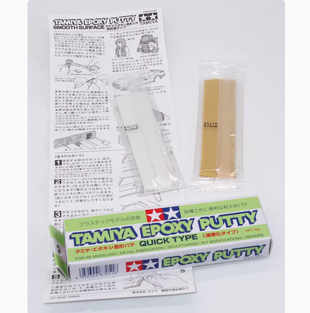 Keo trám sửa chữa mô hình Tamiya Epoxy Putty 25g Quick Type/Smooth Surface