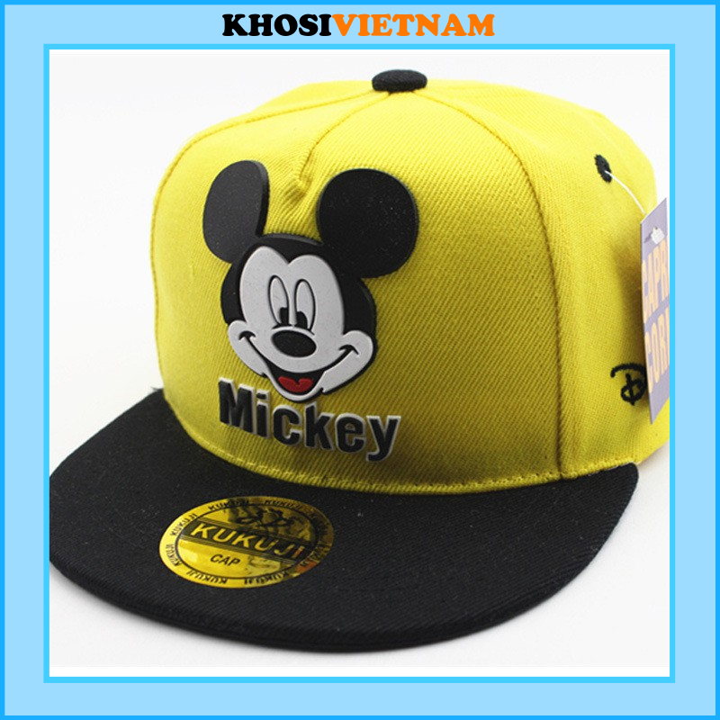 [FREESHIP + HOÀN TIỀN 50K] (mẫu mới 2021)Mũ Lưỡi Trai Mickey Cho Bé Từ 3 Đến 7 Tuổi có nhiều màu KM888