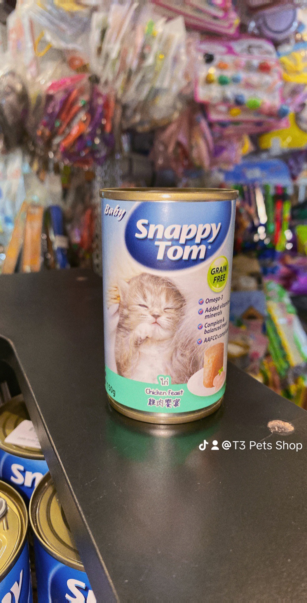 Pate mèo con Snappy Tom 150gr - T3 PETS SHOP