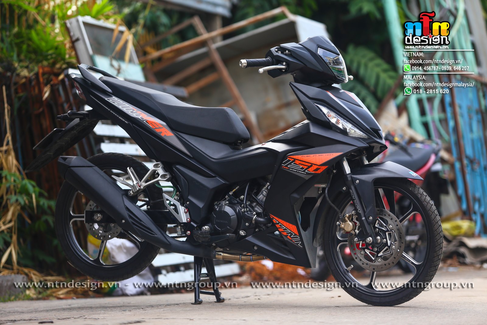 [DECAL] Tem Rời Dán Xe Winner V1 Mẫu Cam Xám Đen Cực Đẹp, Hàng 3 Lớp Chất Lượng Cao [CÓ QUÀ TẶNG]