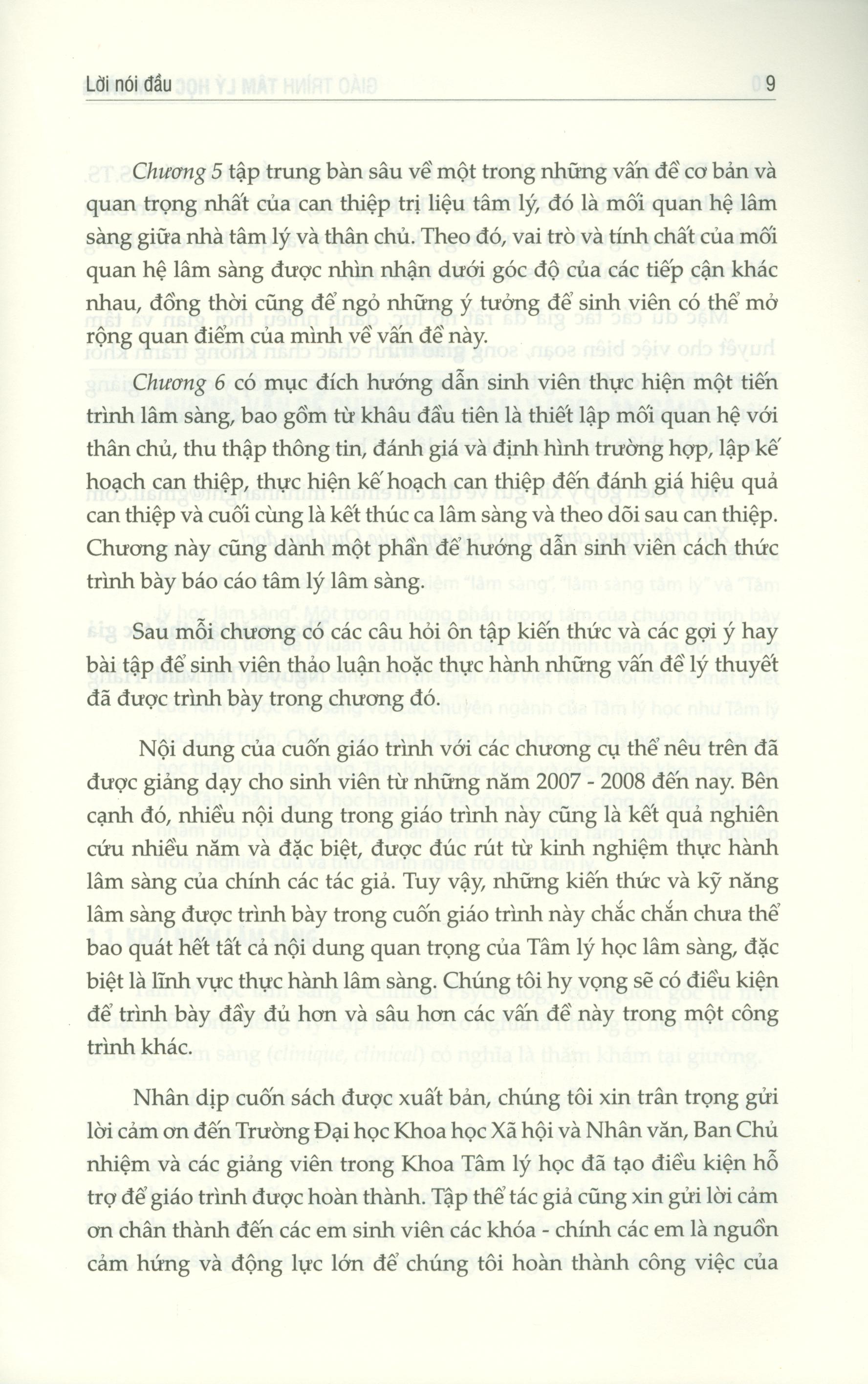 Giáo trình Tâm lý học lâm sàng