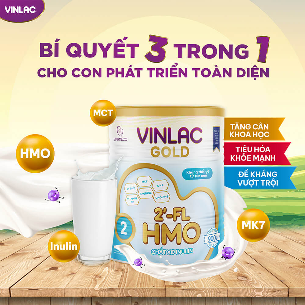 Sữa Vinlac Gold số 1-2 lon 800gram