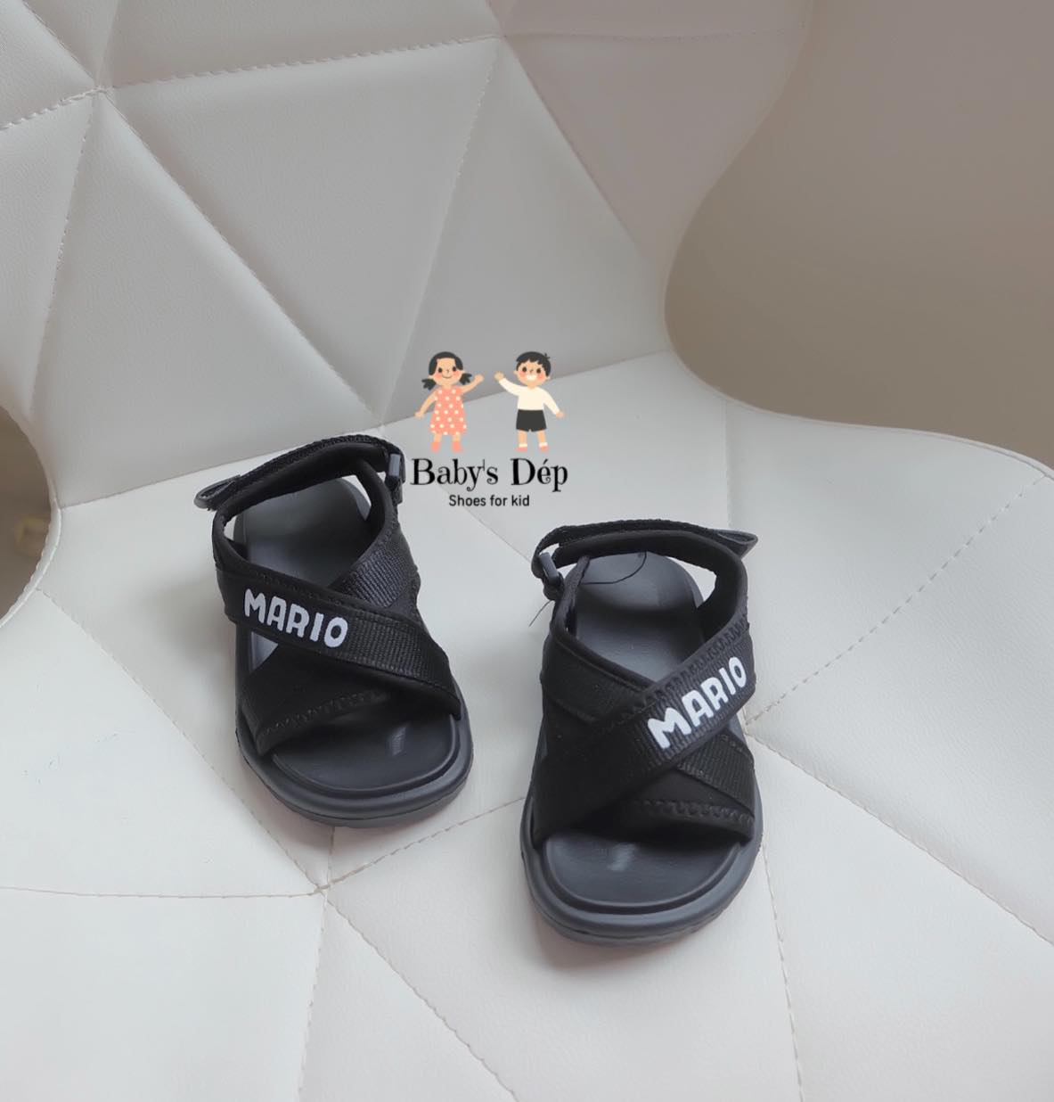 [Nhập RS0822 giảm 30k cho đơn 99k]Sandal Mario Style Hàn Quốc cho bé
