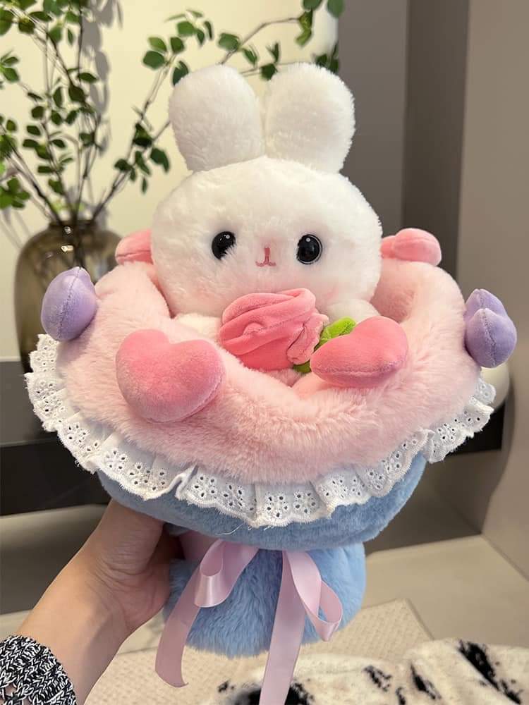 Gấu bông thỏ hoa xinh xắn 30cm
