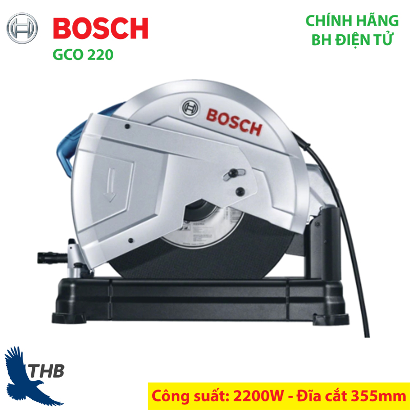 Máy cắt sắt Bosch chính hãng GCO 220 Công suất 2200W Là dòng mới của Bosch thay thế GCO 200 Mới nhất năm 2019