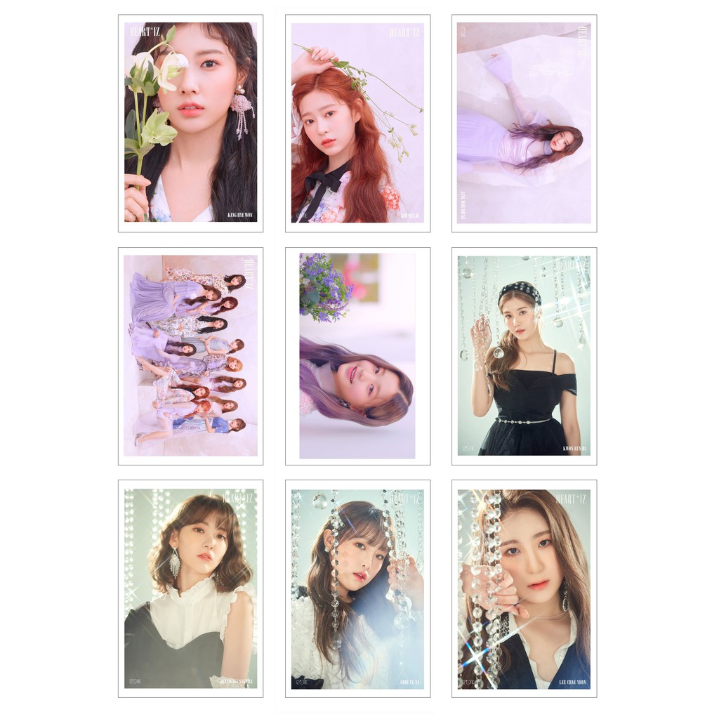 Lomo Card Ảnh IZ*ONE (IZONE) - Album Heart*iz (27 ảnh)