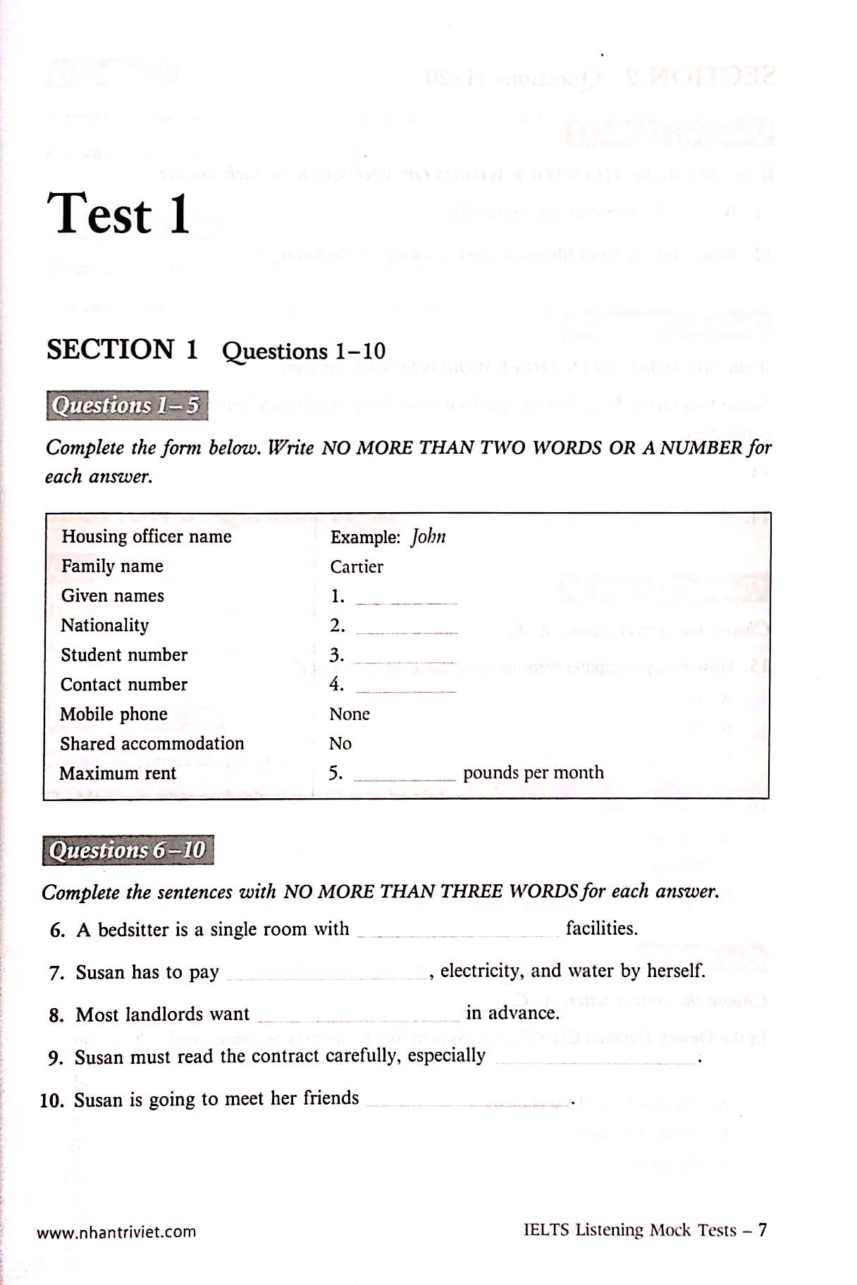 IELTS Listening Mock Tests CD