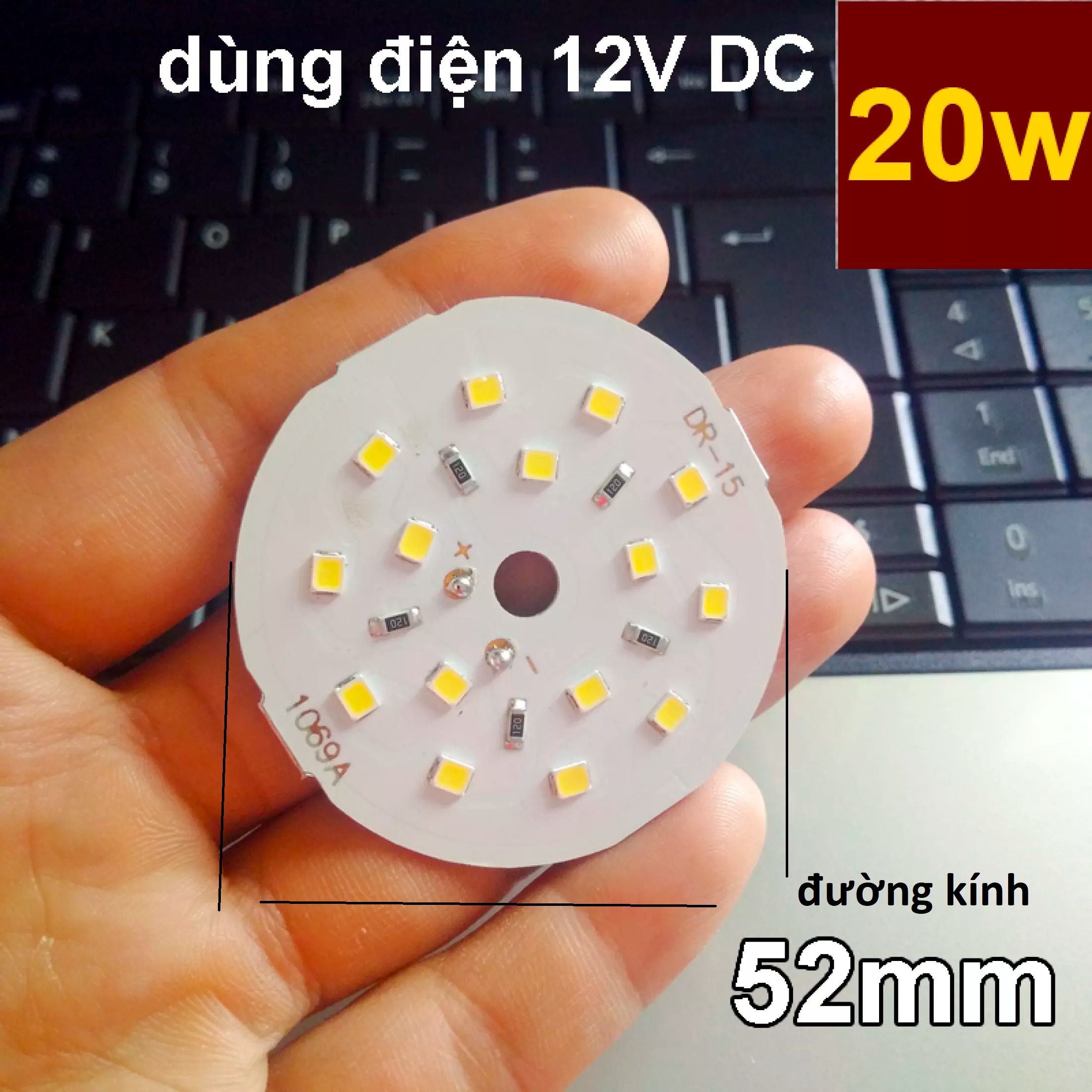 Chip LED 12V Sáng Trắng 10w-20w-30w-40w