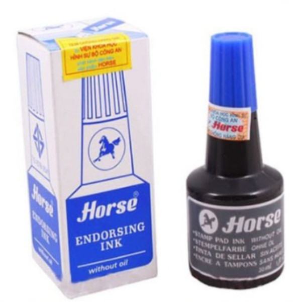 Mực đổ con dấu Horse Thái Lan Xanh/đỏ