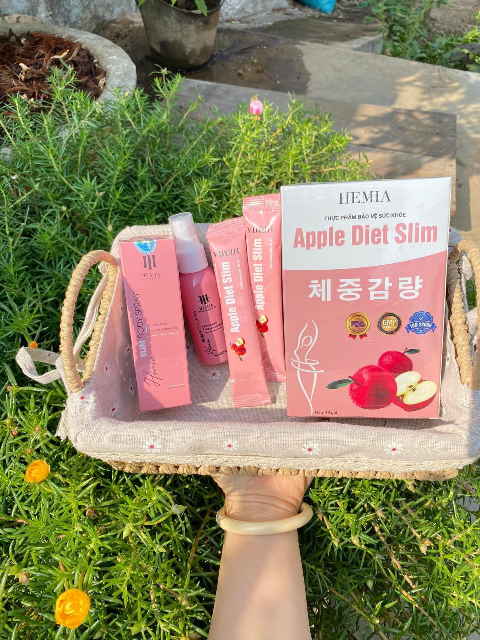 Thạch táo giảm cân Hemia 30 gói