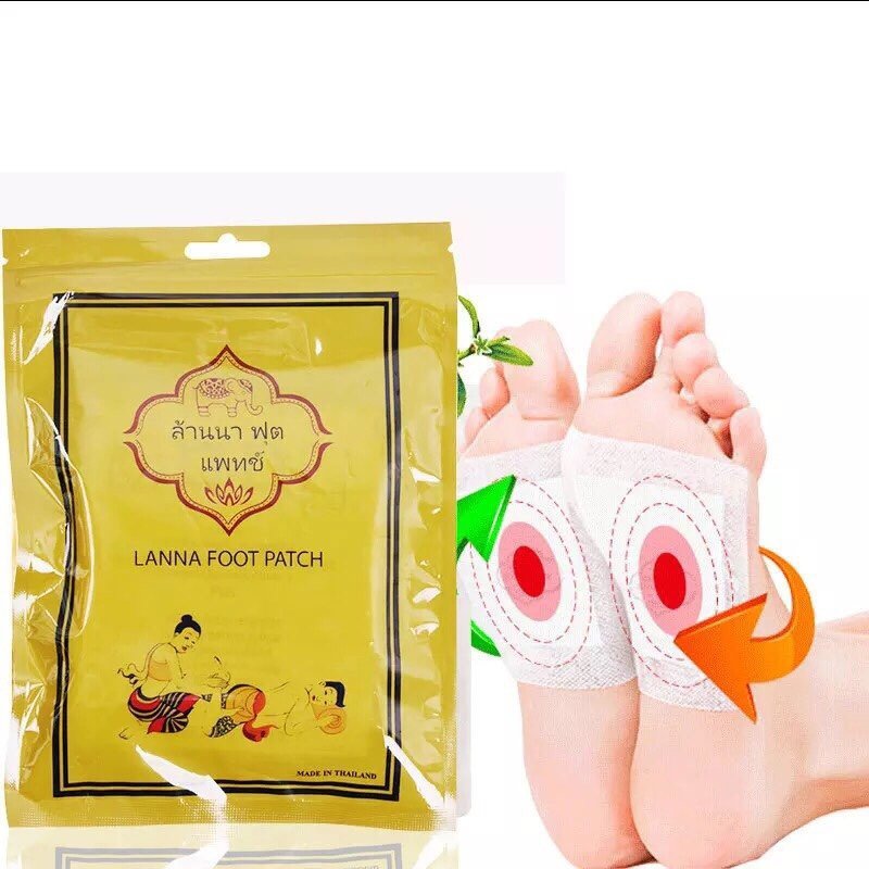Miếng dán thải độc chân Lanna foot patch tháilan