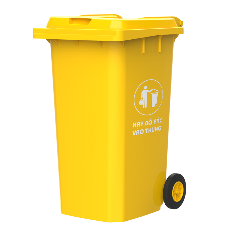 Thùng rác công cộng 240 lít đủ màu