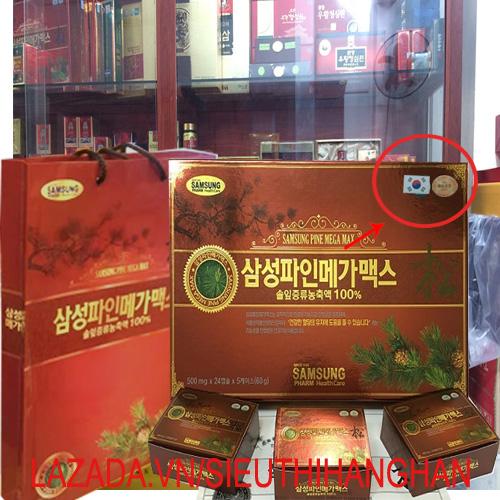 Tinh Dầu Thông Đỏ Sam Sung The Best Hàn Quốc Loại xịn 120 Viên