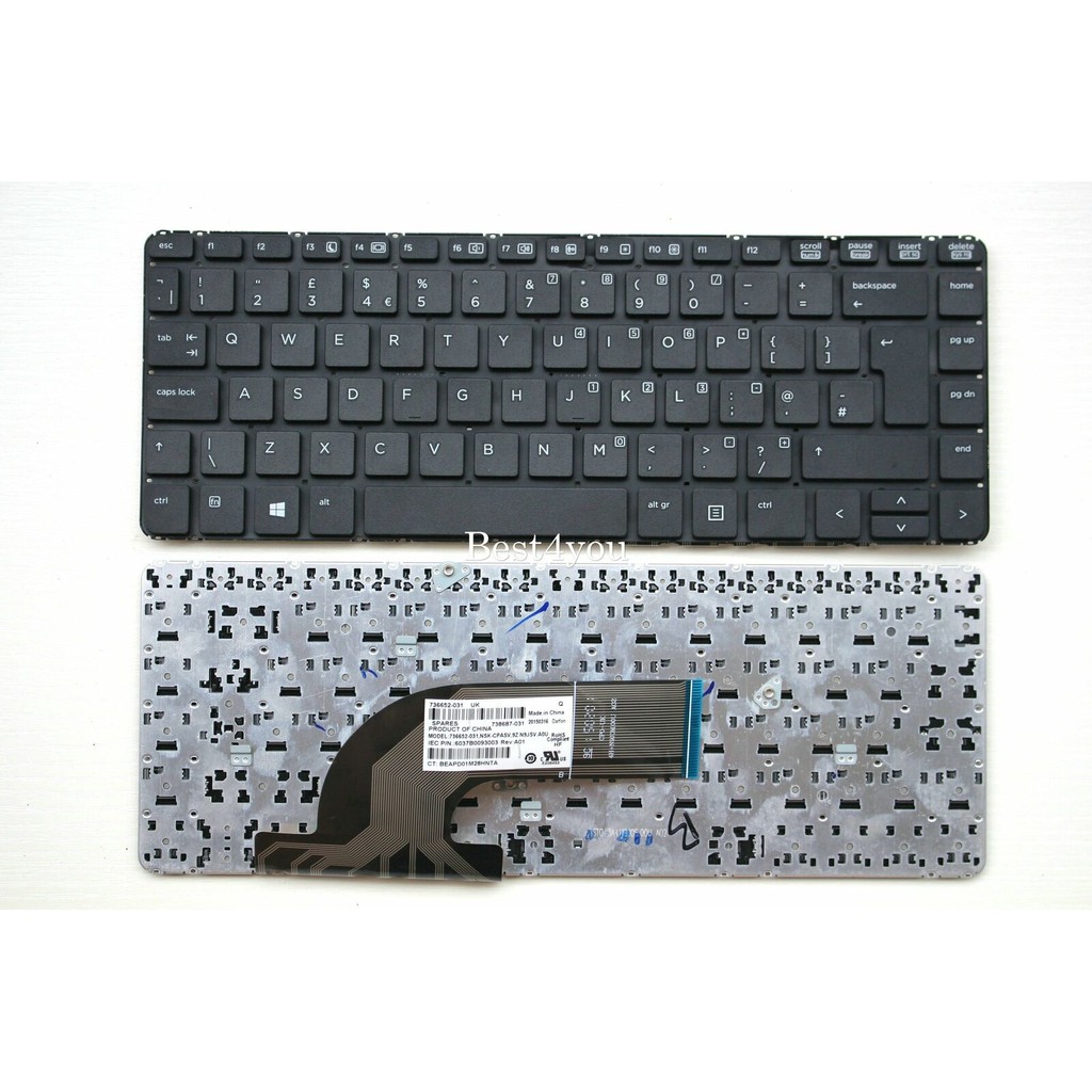 Bàn phím hp probook 640 g1 645 g1 / có khung