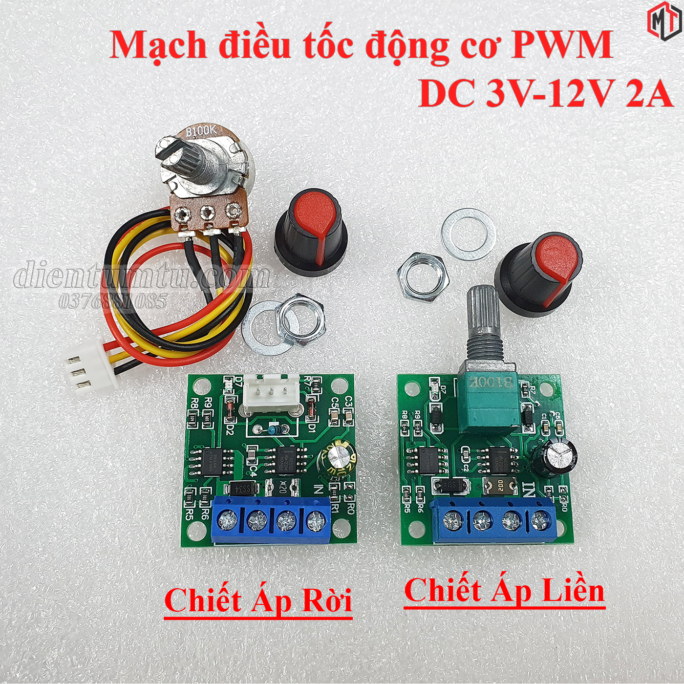 Mạch điều tốc động cơ PWM 2A DC 3V-12V