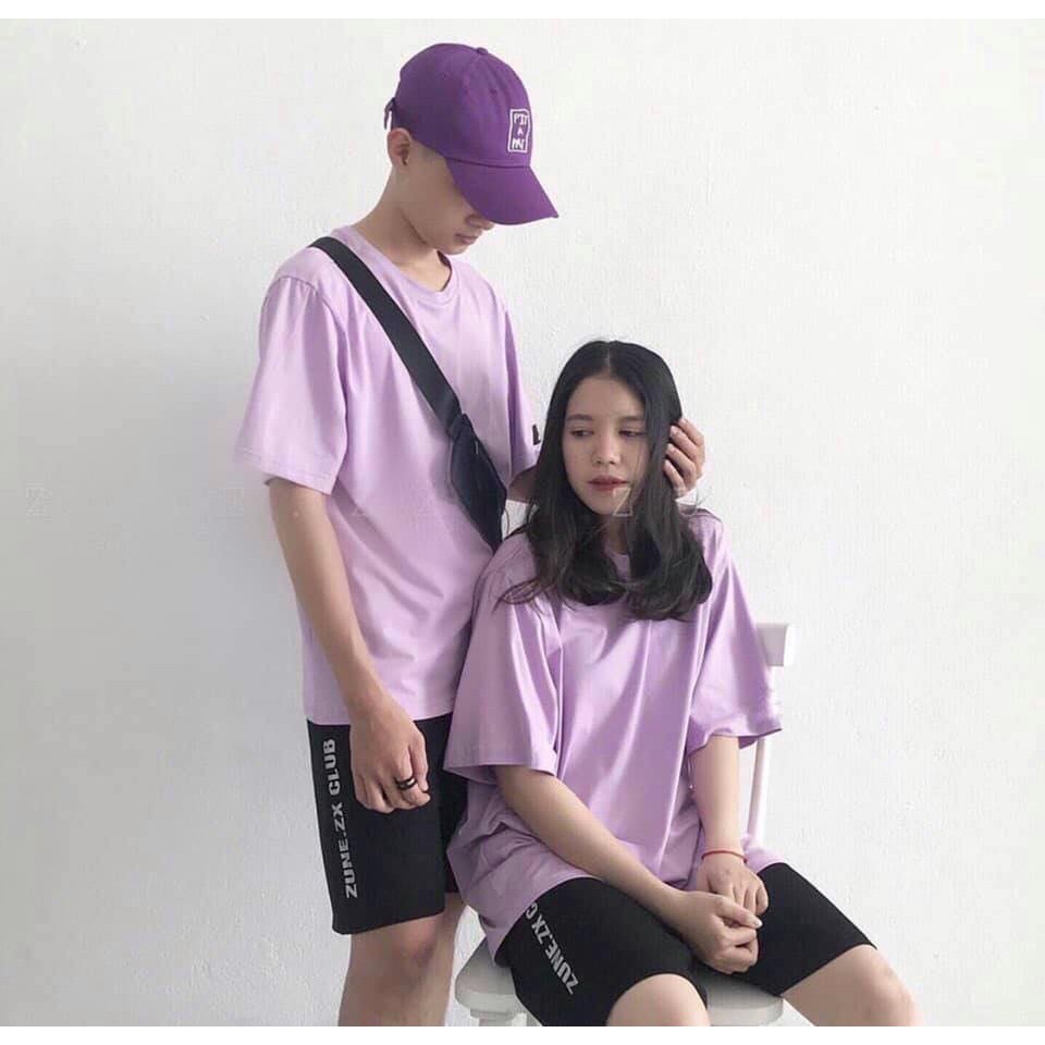 Áo Thun Basic Tím - 100% COTTON [ Form UNISEX ]