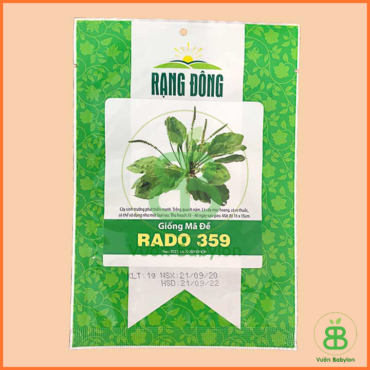 Hạt Giống Rau Mã Đề 1G Dễ Trồng