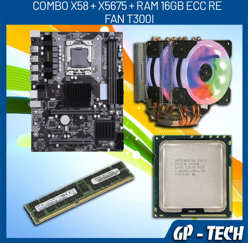 [HCM]Combo X58 + X5675 + Ram 16GB ECC RE + Fan T300i