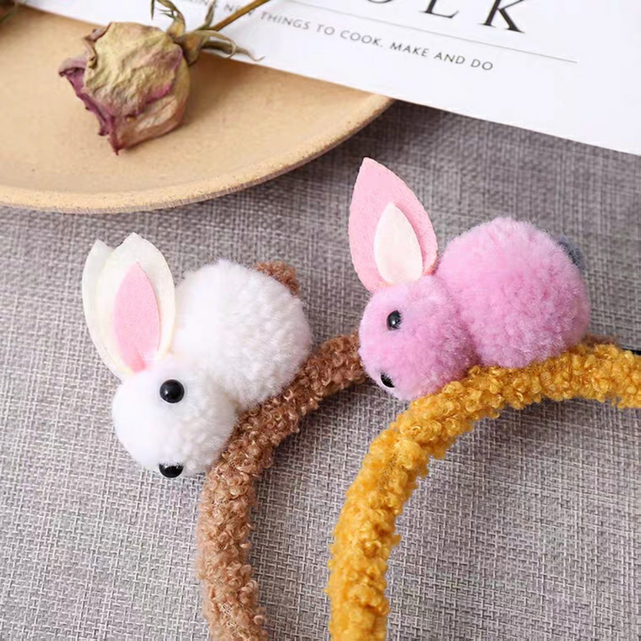 [HCM]Cài tóc cho mẹ cho bé hình thỏ con cute siêu êm tóc