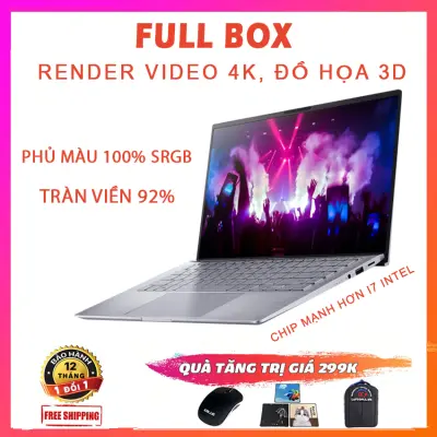 [Trả góp 0%] (MỚI 100%) Asus Zenbook 14 Q408UG, Đồ Họa, Lập Trình Siêu Mạnh Với Chip 12 Luồng, Card Rời, Ryzen R5-5500U, RAM 8G, SSD 256G, VGA NVIDIA MX450-2G, Màn 14 FullHD IPS, 90% sRGB