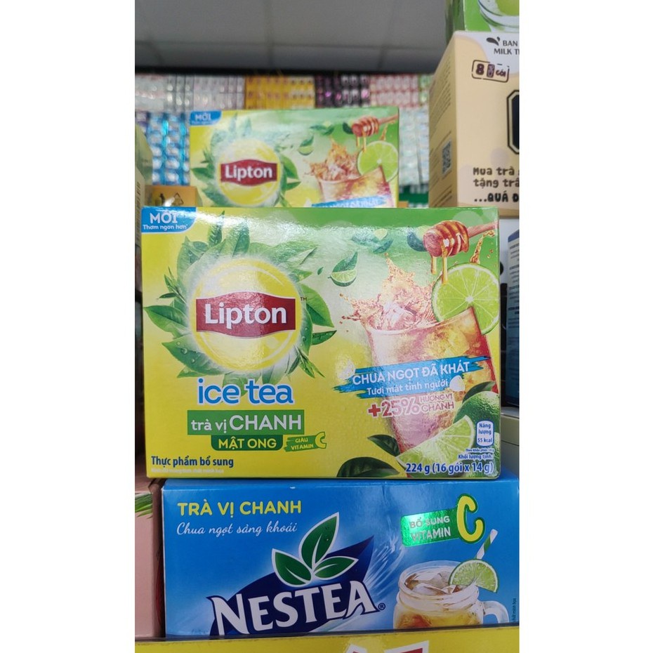Trà Lipton Ice Tea Vị Chanh Mật Ong - Đào 224g