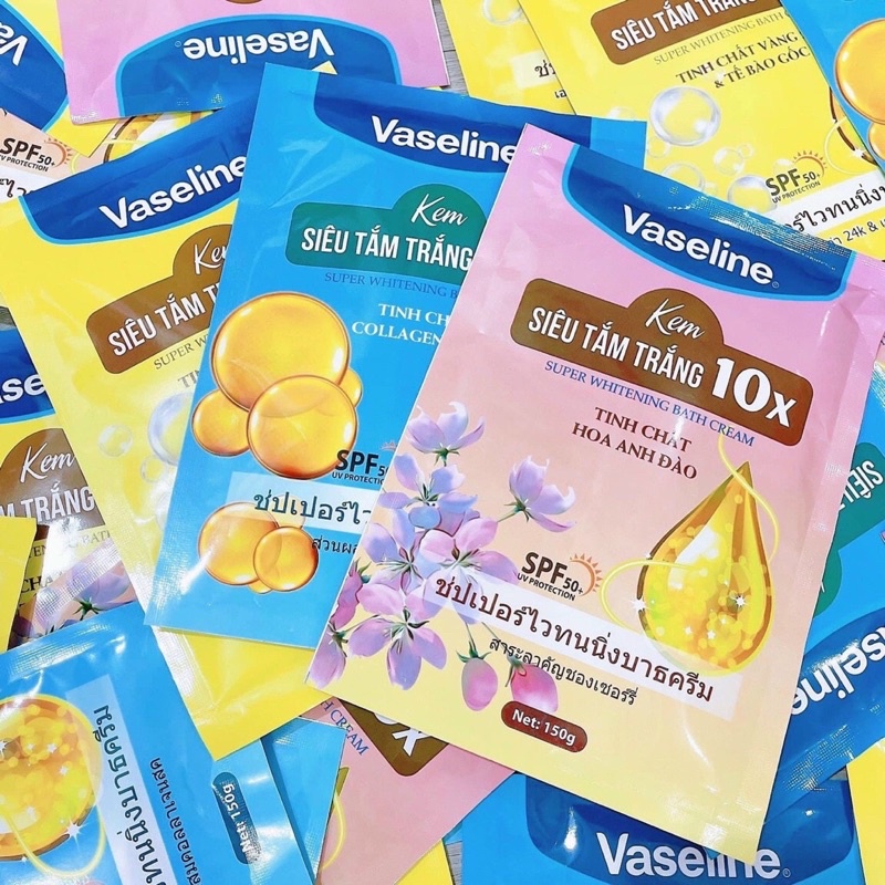 Siêu tắm trắng Vaseline 10x bao bật tone