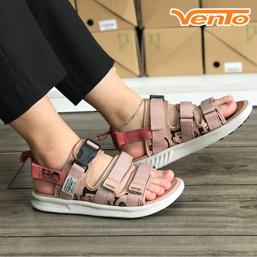Giày Sandal Vento SD-NB80 Màu Be (Hồng Nhạt) Cá Tính