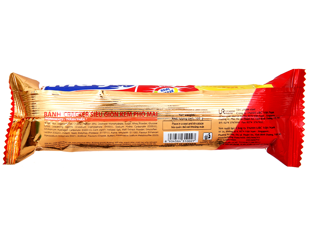 SET 3 Bánh cracker kem phô mai Magic gói 108g